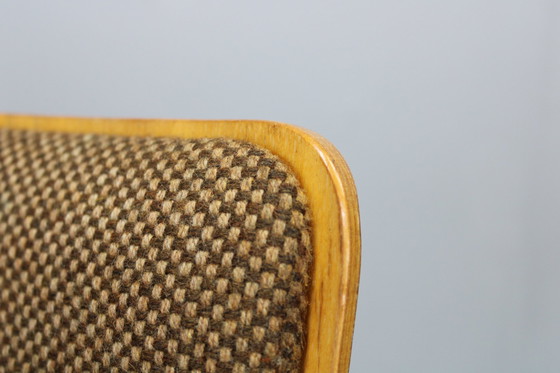 Image 1 of 1970S Set Of Four Plywood Chairs With Fabric Upholstery , Germany