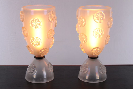 Image 1 of Barovier & Toso blown Murano glass table lamps