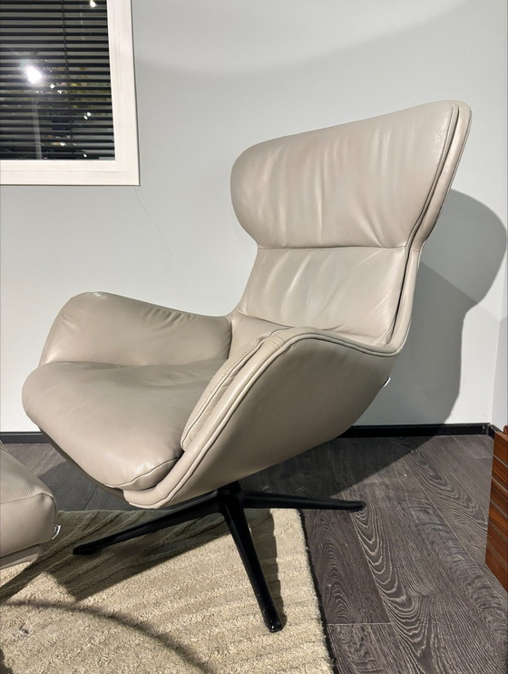 Image 1 of Armchair Reno With Footstool In Estoril From Boconcept