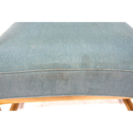 Vintage beechwood rocking chair by Ole Wanscher for France et Son, Denmark 1950