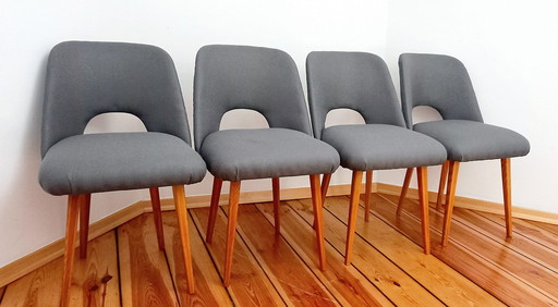 Czechoslovakian Chairs By O. Haerdtl For Ton, 1960S, Set Of 4