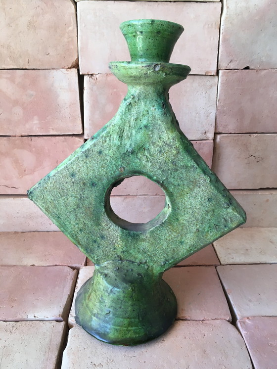 Image 1 of TAMEGROUTE POTTERY CANDLESTICK