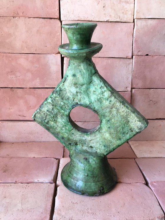 Image 1 of TAMEGROUTE POTTERY CANDLESTICK