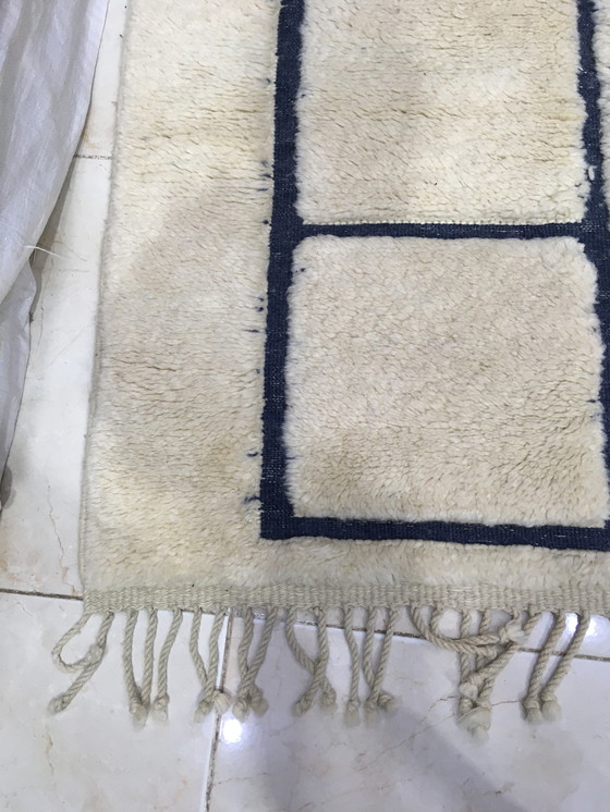 Image 1 of Exceptionnel tapis berbère marocain Mrirt 2m98 x 2m03