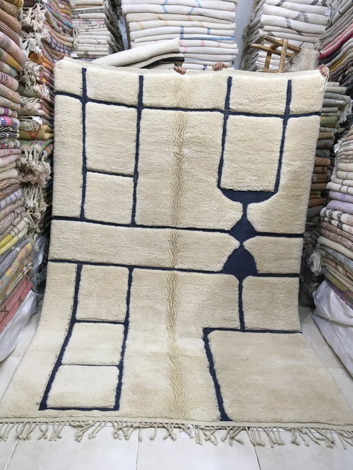 Exceptionnel tapis berbère marocain Mrirt 2m98 x 2m03