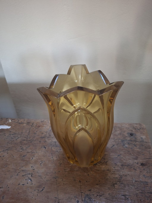 Vase Crystal Art Deco