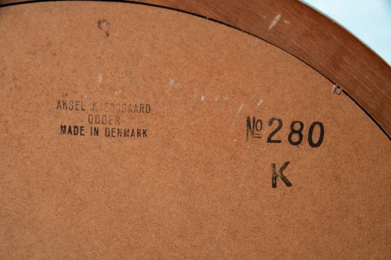 Image 1 of Miroir vintage rond Aksel Kjersgaard, teck Design danois