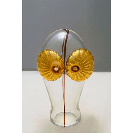 Image 1 of Vintage Murano glass owl sculpture by Carlo Moretti, 1960s
