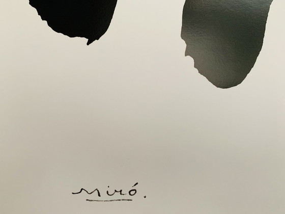 Image 1 of Joan Miro, Signed With Registration In Impressum Copyright 'Prolitteris Zurich, 2001'. Signed and dated in the plate.