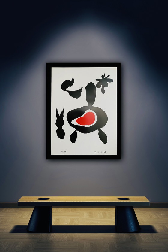 Image 1 of Joan Miro, Signed With Registration In Impressum Copyright 'Prolitteris Zurich, 2001'. Signed and dated in the plate.