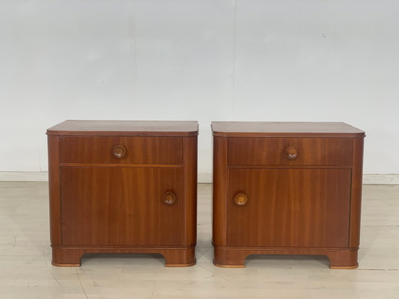 Image 1 of Mid Century tables de nuit table de chevet armoire de chevet vintage