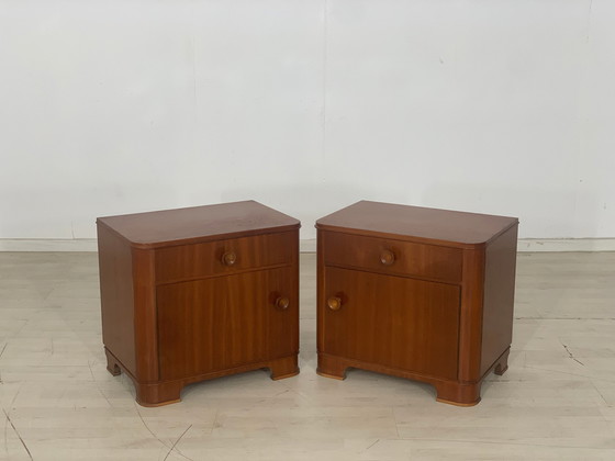 Image 1 of Mid Century tables de nuit table de chevet armoire de chevet vintage