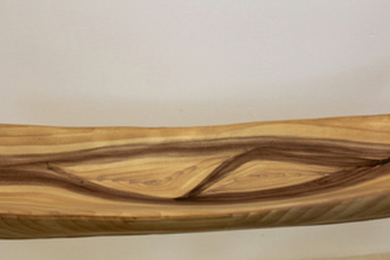 Image 1 of Vallauris Grandjean Jourdan Wood Grain Ceramic Platter