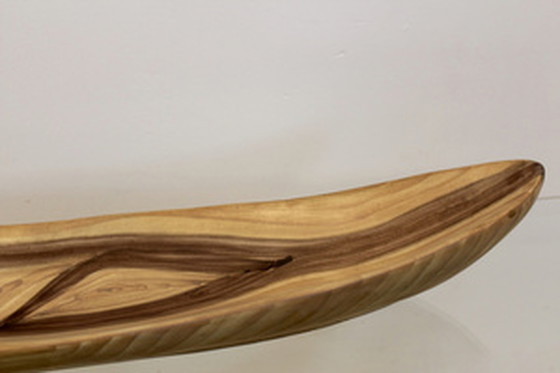 Image 1 of Vallauris Grandjean Jourdan Wood Grain Ceramic Platter