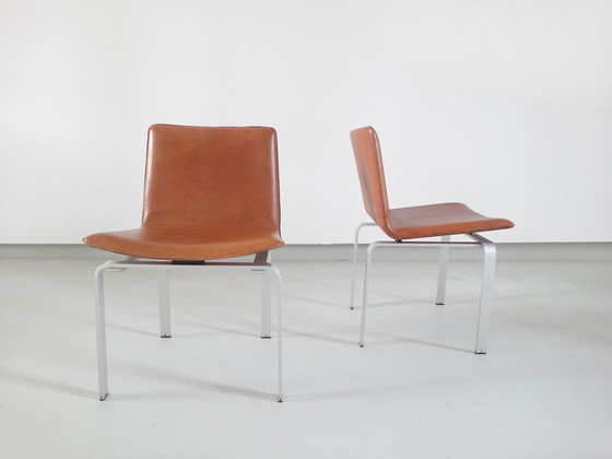 Image 1 of Jørgen Høj pour Niels Vitsoe, ensemble de quatre chaises de salle à manger, Danemark, 1962