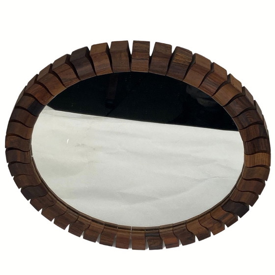 Image 1 of Mid-Century Danish Teak & Rosewood Mirror, 1960S