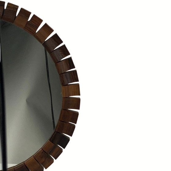 Image 1 of Mid-Century Danish Teak & Rosewood Mirror, 1960S