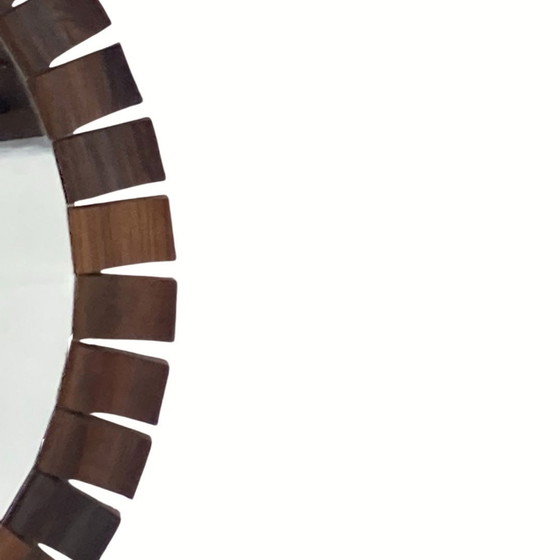 Image 1 of Mid-Century Danish Teak & Rosewood Mirror, 1960S