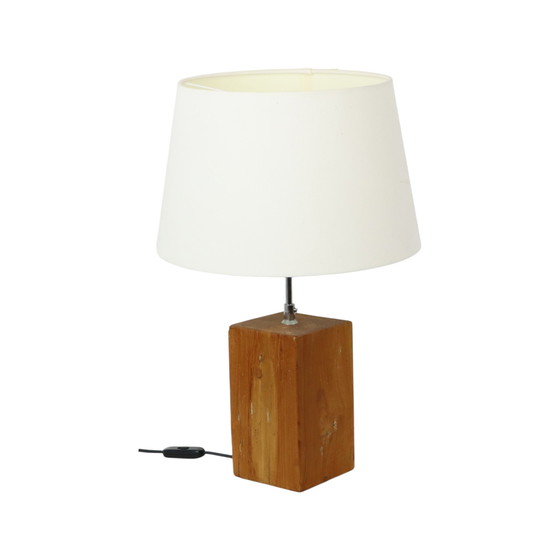 Image 1 of Lampe de campagne en bois massif