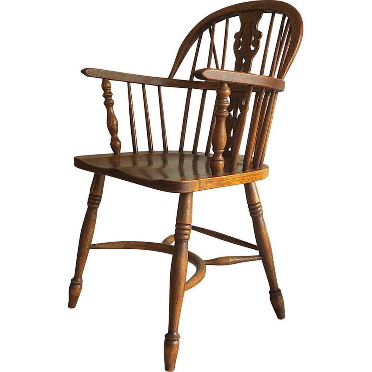 アメリカ通販ファッション solid in chair Windsor Vintage oak horseshoe-shaped a with 家具