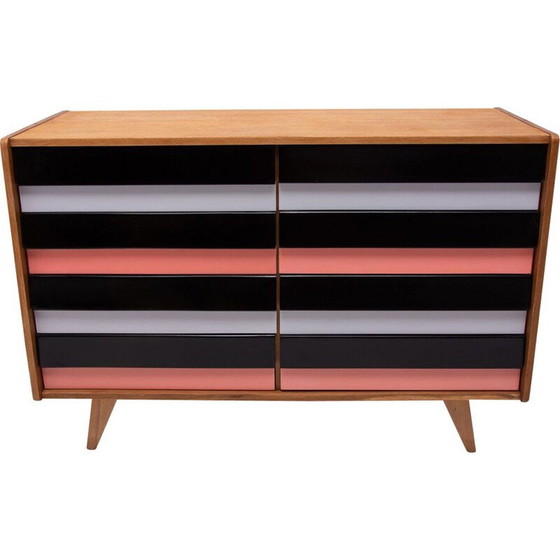 Image 1 of Vintage multicolored chest of drawers No. U-453 by Jiří Jiroutek for Interiér Praha, Czechoslovakia 1960