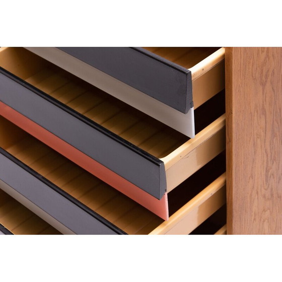 Image 1 of Vintage multicolored chest of drawers No. U-453 by Jiří Jiroutek for Interiér Praha, Czechoslovakia 1960