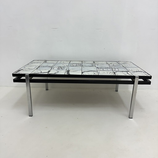 Mid - Century Tile Coffee Table , 1970S