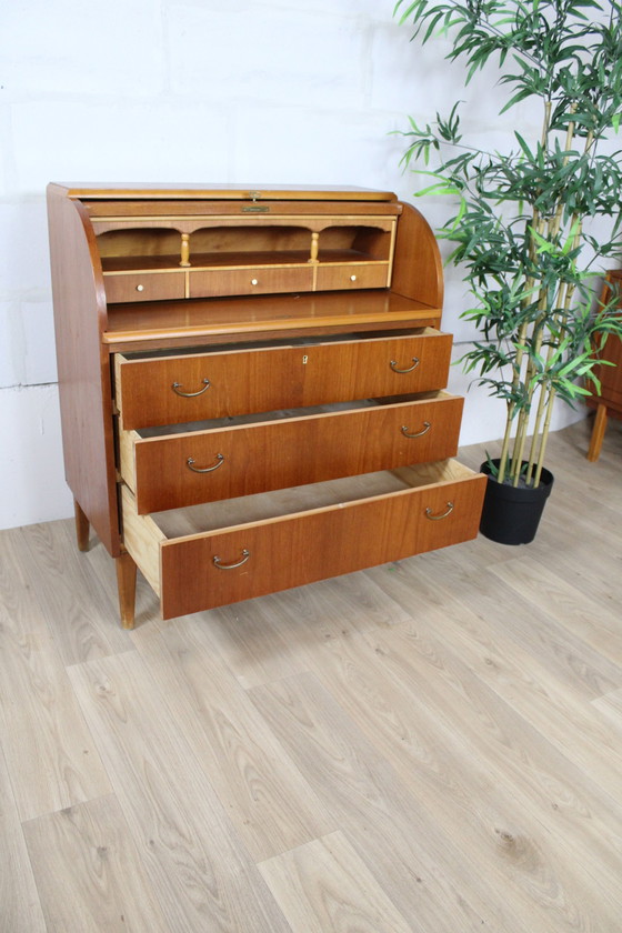 Image 1 of Secretaire à rouleau vintage 1960 Suède