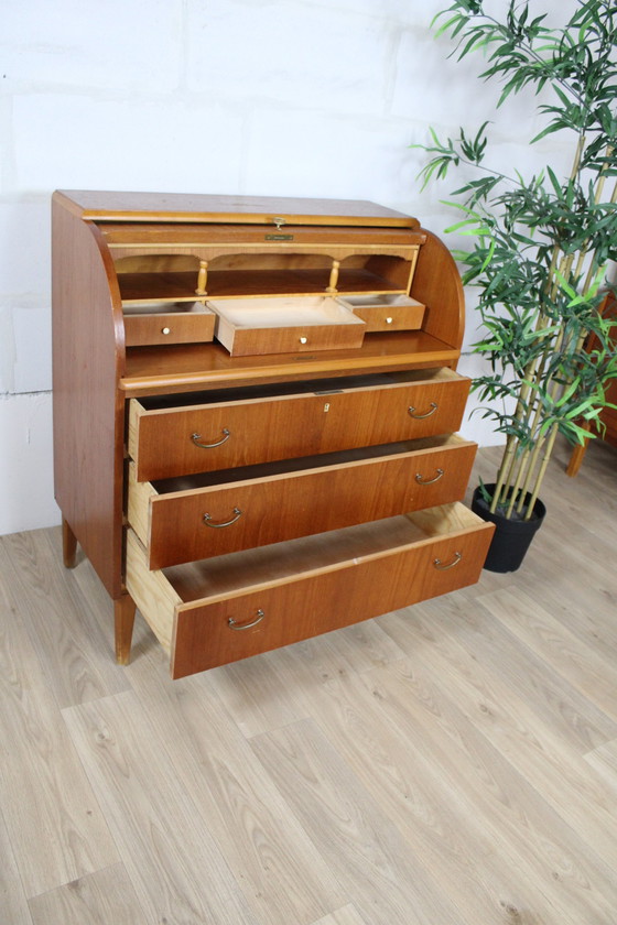 Image 1 of Secretaire à rouleau vintage 1960 Suède
