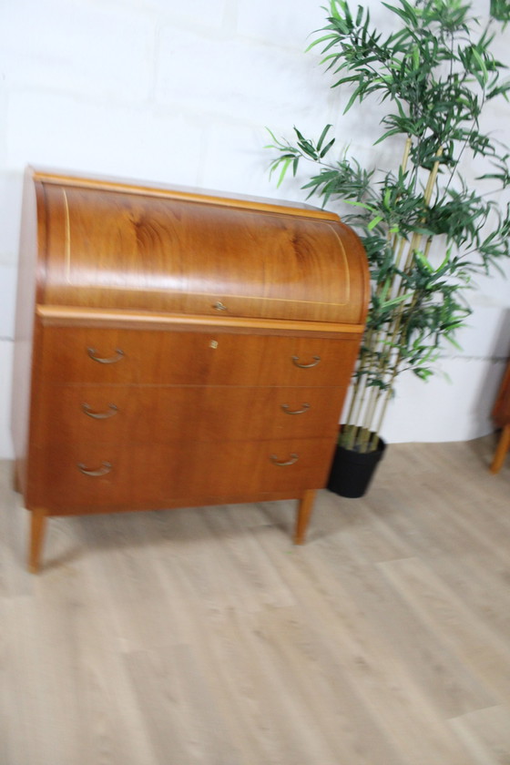 Image 1 of Secretaire à rouleau vintage 1960 Suède