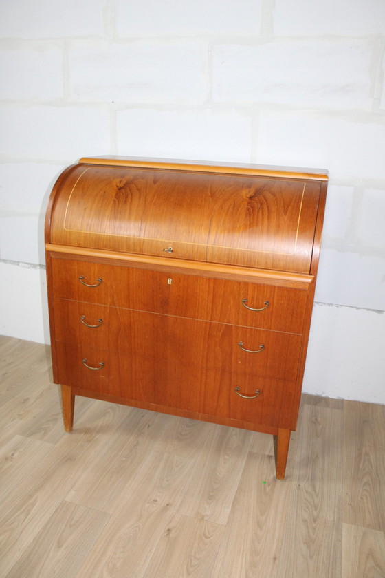 Image 1 of Secretaire à rouleau vintage 1960 Suède