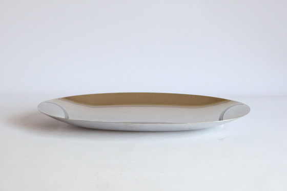 Image 1 of Lino Sabattini Oval Platter For Zani & Zani, Italy 1978