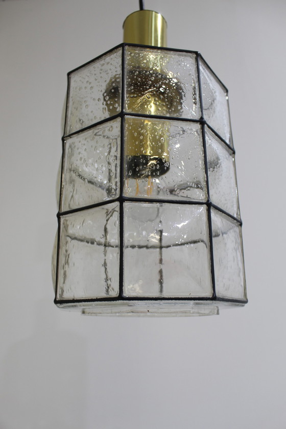 Image 1 of Vintage pendant lamp Glashütte Limburg