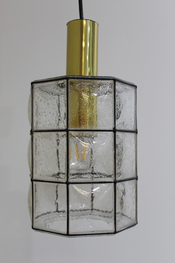 Image 1 of Vintage pendant lamp Glashütte Limburg