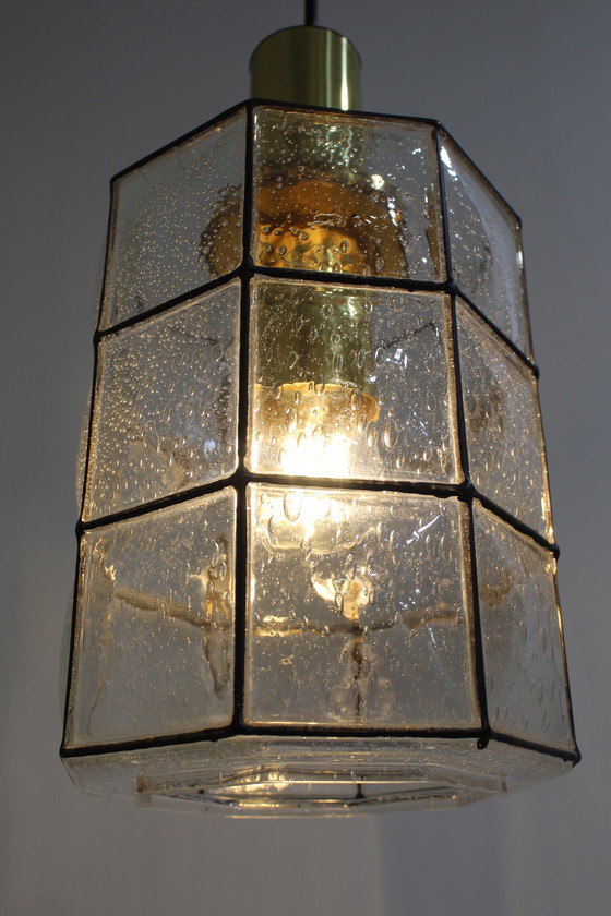 Image 1 of Vintage pendant lamp Glashütte Limburg