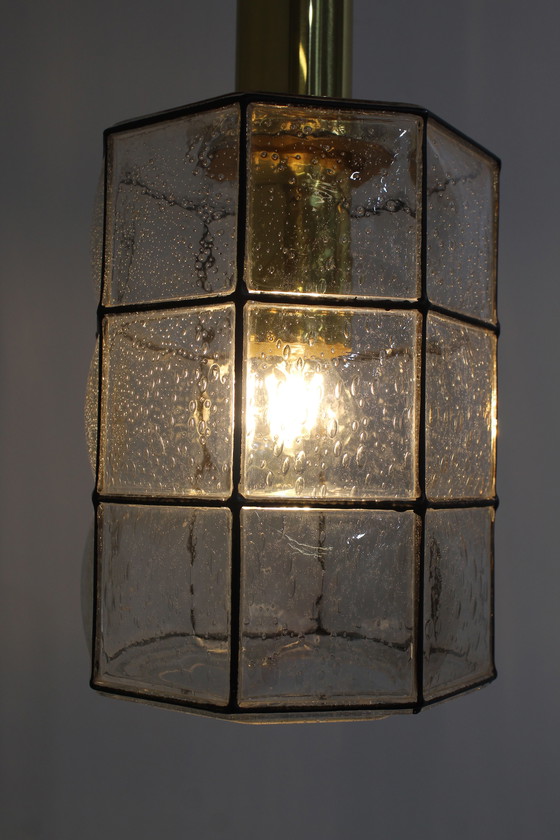 Image 1 of Vintage pendant lamp Glashütte Limburg