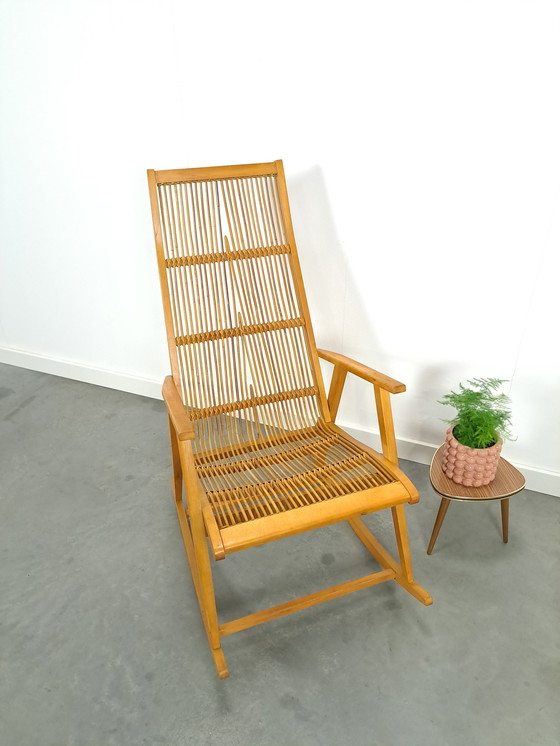 Image 1 of Design Hellerau Rattan Rocking Chair