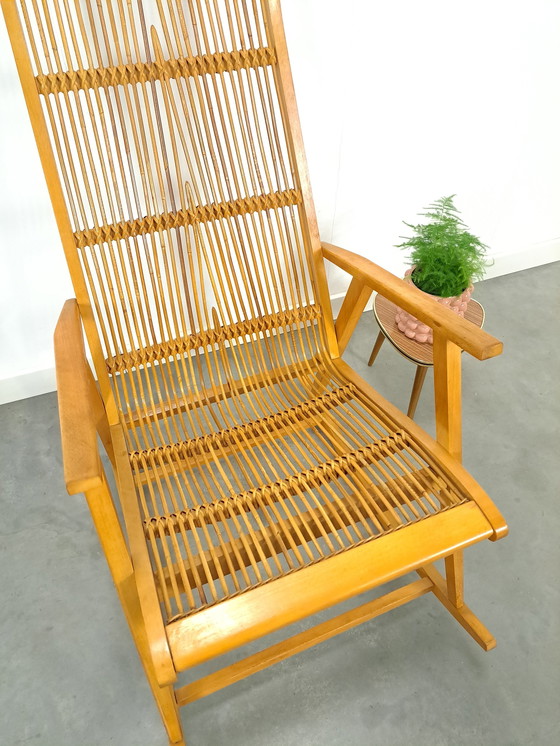 Image 1 of Design Hellerau Rattan Rocking Chair