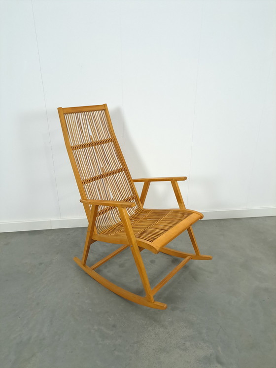 Image 1 of Design Hellerau Rattan Rocking Chair