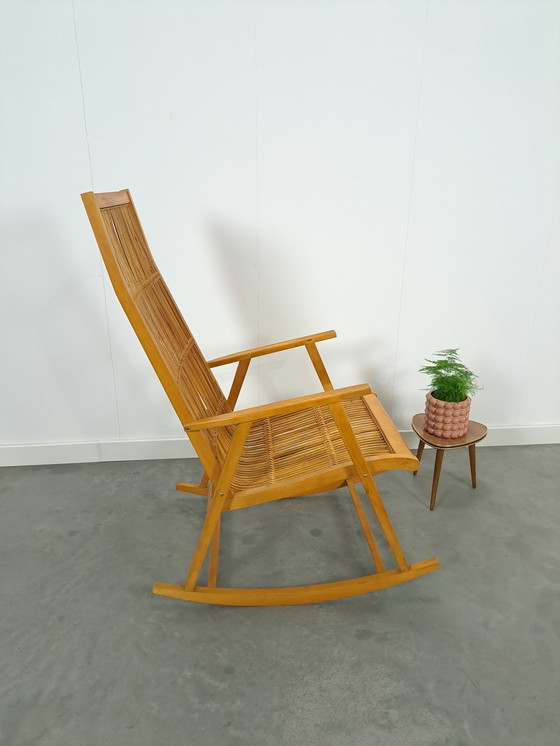 Image 1 of Design Hellerau Rattan Rocking Chair