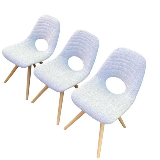 Image 1 of 3X Upholstered Nowy Styl Tako Chair