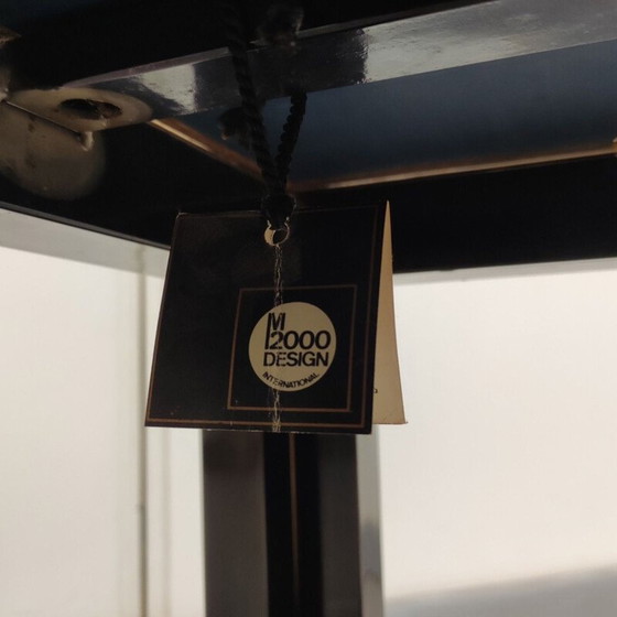 Image 1 of Tavolino vintage M2000 con piano specchiato fumé