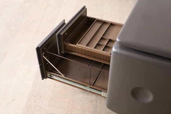 Image 1 of Ernest Igl Jet Corner Writing Desk For Wilhelm Werndl, 1970S