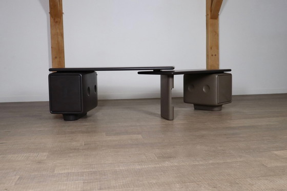 Image 1 of Ernest Igl Jet Corner Writing Desk For Wilhelm Werndl, 1970S