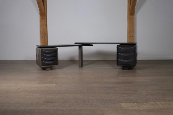 Image 1 of Ernest Igl Jet Corner Writing Desk For Wilhelm Werndl, 1970S