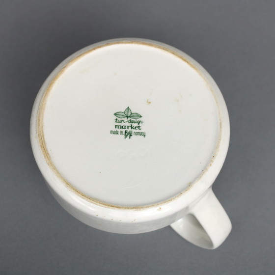 Image 1 of Figgjo Flint Turi Design, Set de 4 tasses et soucoupes et théière avec Decor Market