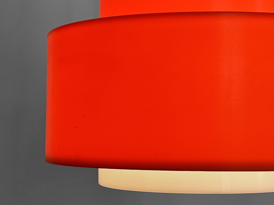 Image 1 of Pendant Light "Cylindus" By Uno And Östen Kristiansson For Luxus. Sweden 1970S