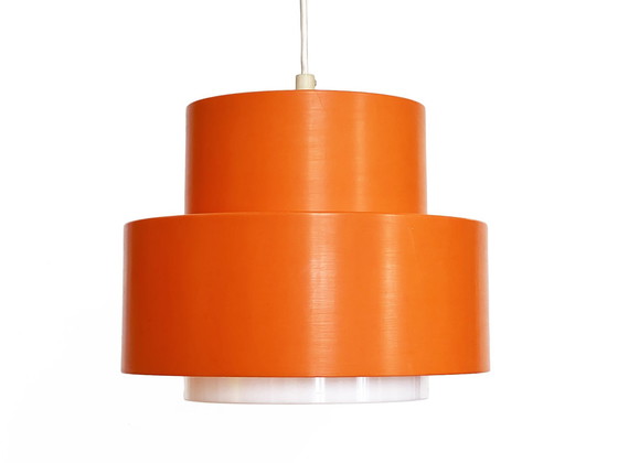 Image 1 of Pendant Light "Cylindus" By Uno And Östen Kristiansson For Luxus. Sweden 1970S