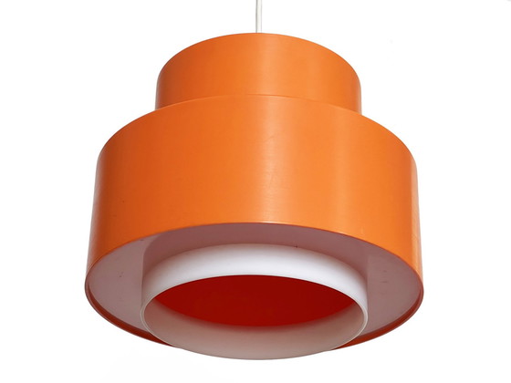 Image 1 of Pendant Light "Cylindus" By Uno And Östen Kristiansson For Luxus. Sweden 1970S