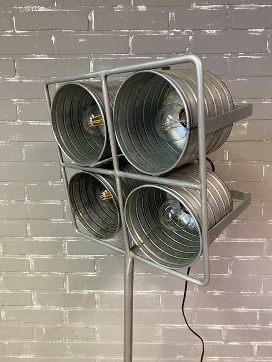 Image 1 of Industrial Floor Lamp - 4 Spots